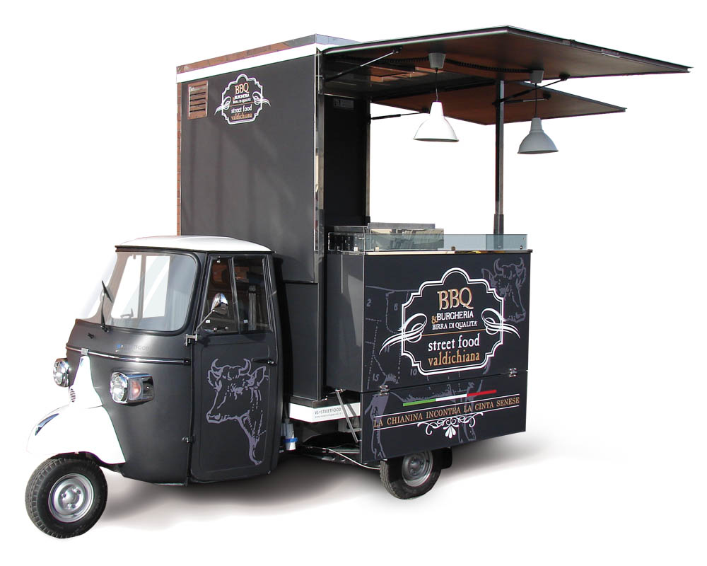 Ape Burger di carne chianina realizzato per Burgheria Valdichiana BBQ