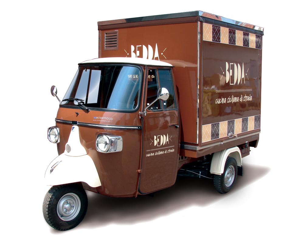 Bedda is an Ape street food for vending sicilian organic products