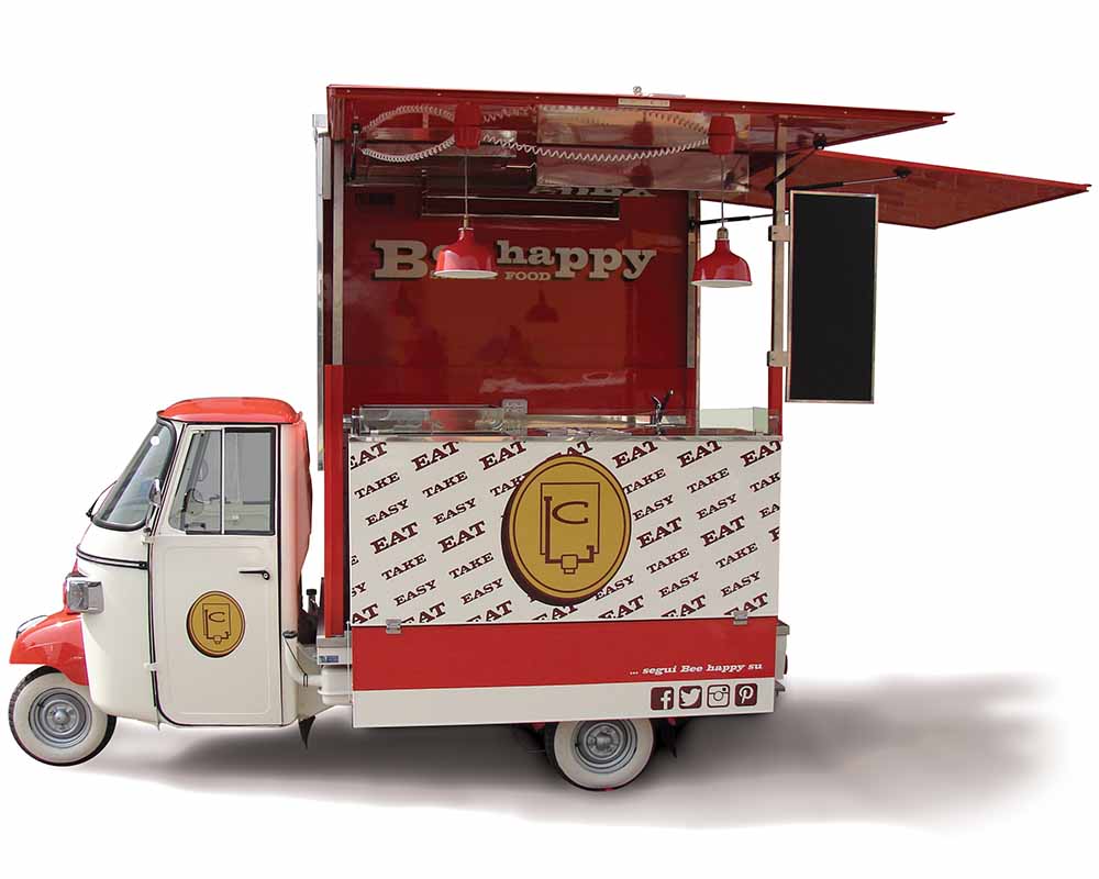 BeeHappy is a food van designed for vending snacks and sandwiches