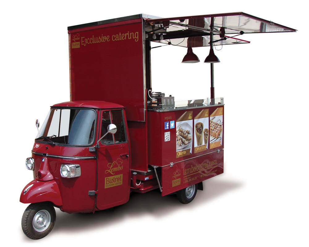Food Catering Van built on Piaggio Apecar - Lembo Bistrot