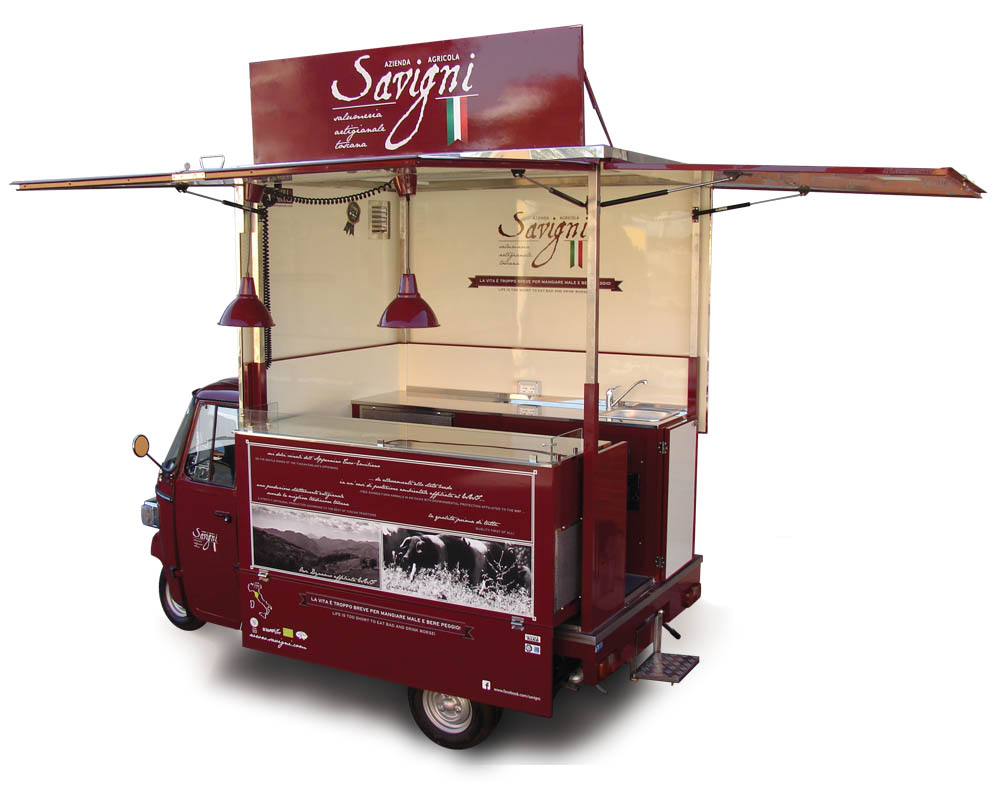 Piaggio Ape for street food business