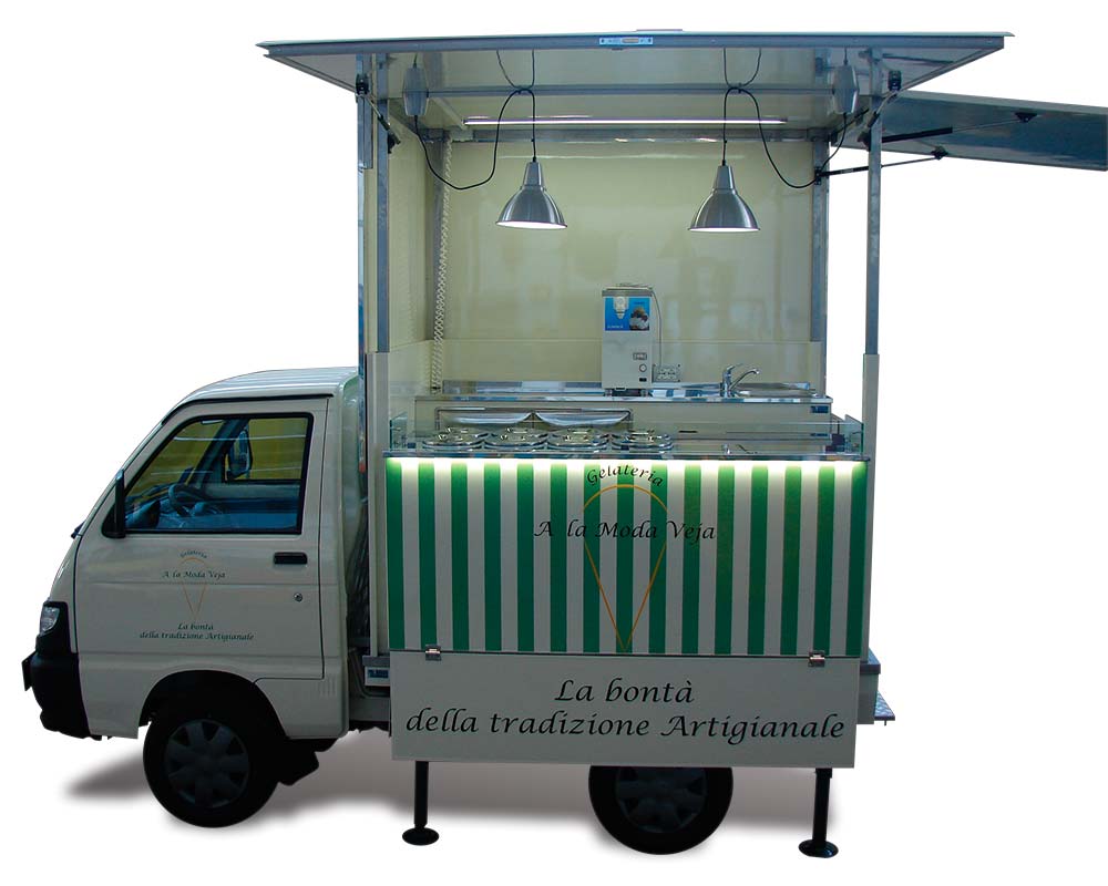 allestimento street food gelateria piaggio