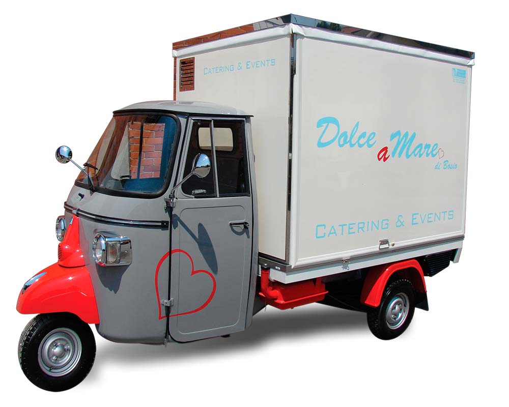 ape piaggio street food e cucina di mare