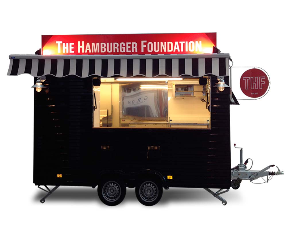 acheter un food truck remorque pour la vente de hamburgers