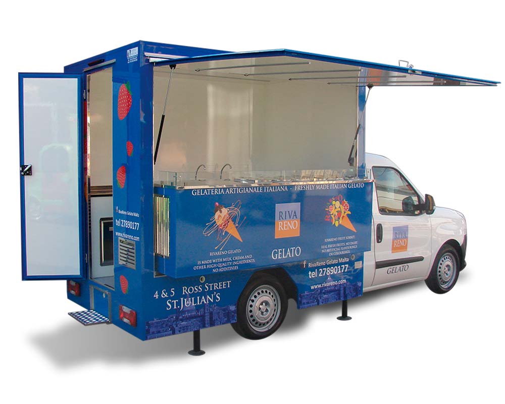 Doblò Fiat Gelateria Ambulante Rivareno - Food Truck di VS Veicoli Speciali