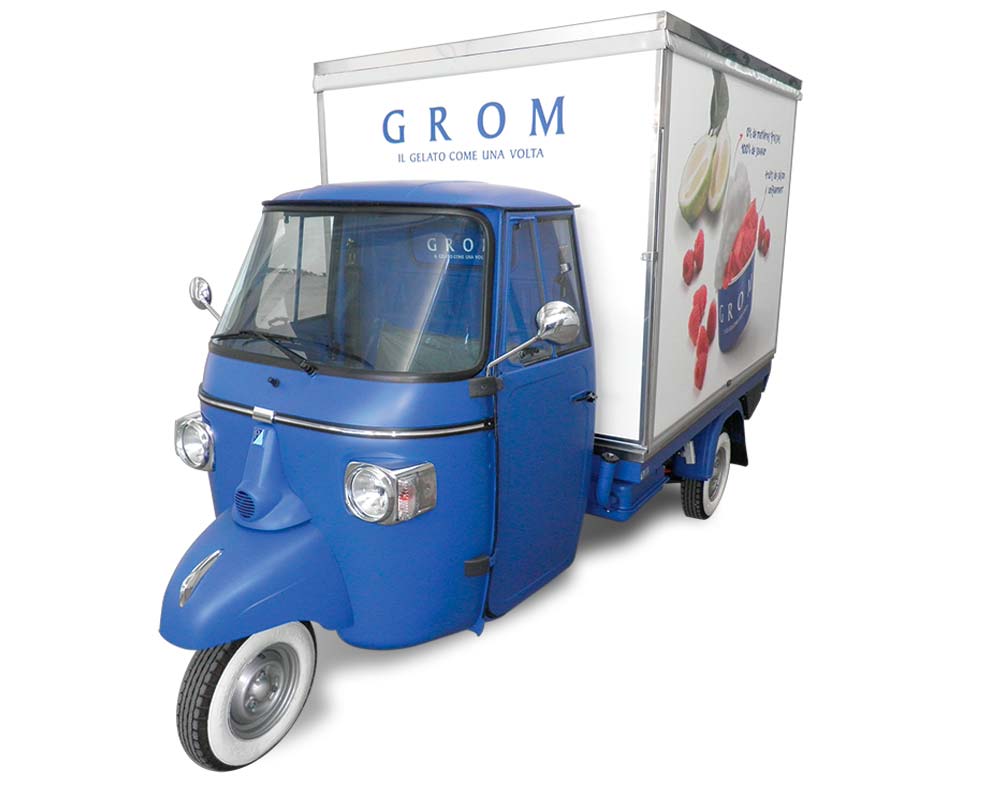 Camion de Glacé Ape Triporteur Ambulant Italien GROM