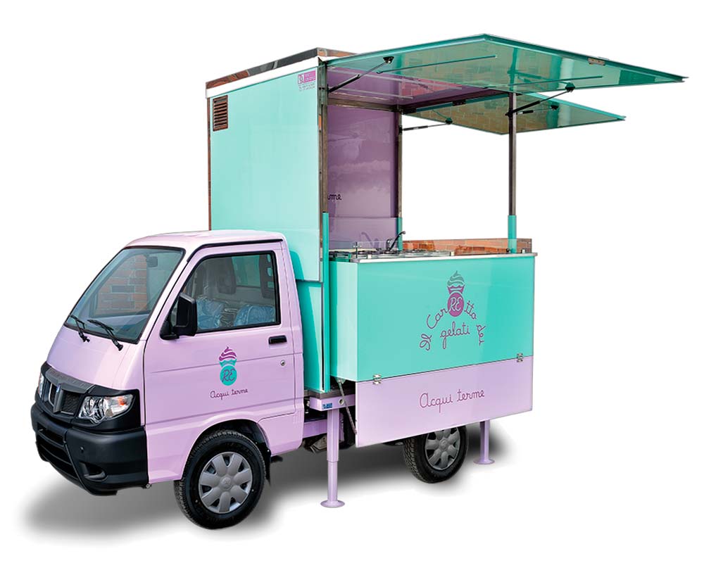 Porter Gelateria Piaggio Ape Food Truck il carretto dei gelati