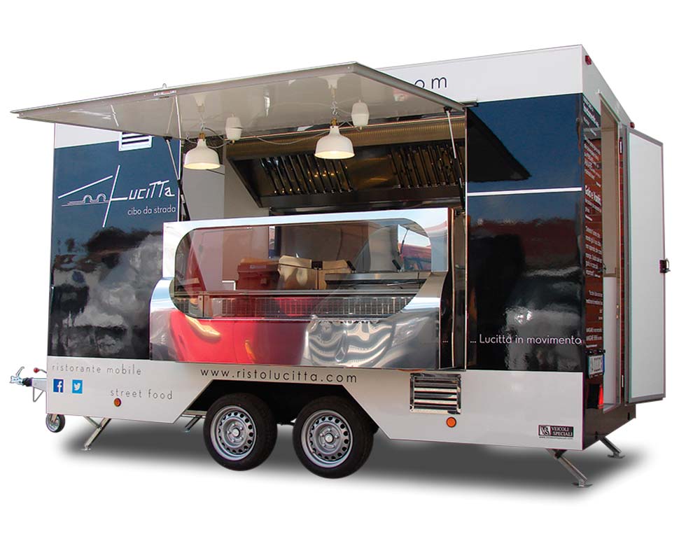 veicolo food truck ristorante mobile