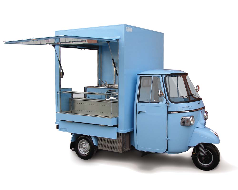 Piaggio Ape Bar for vending snacks and drinks at Geneve airport