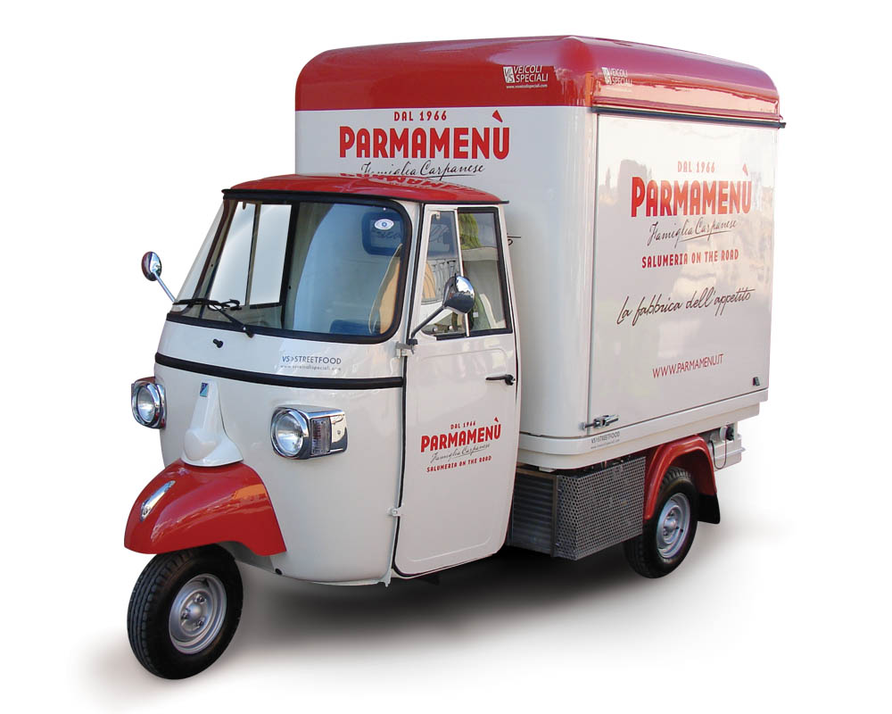 Food Vending Apecar | 3 Wheeled Vehicle | Parma Menù