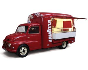 food truck nuovo vintage per azienda lavazza