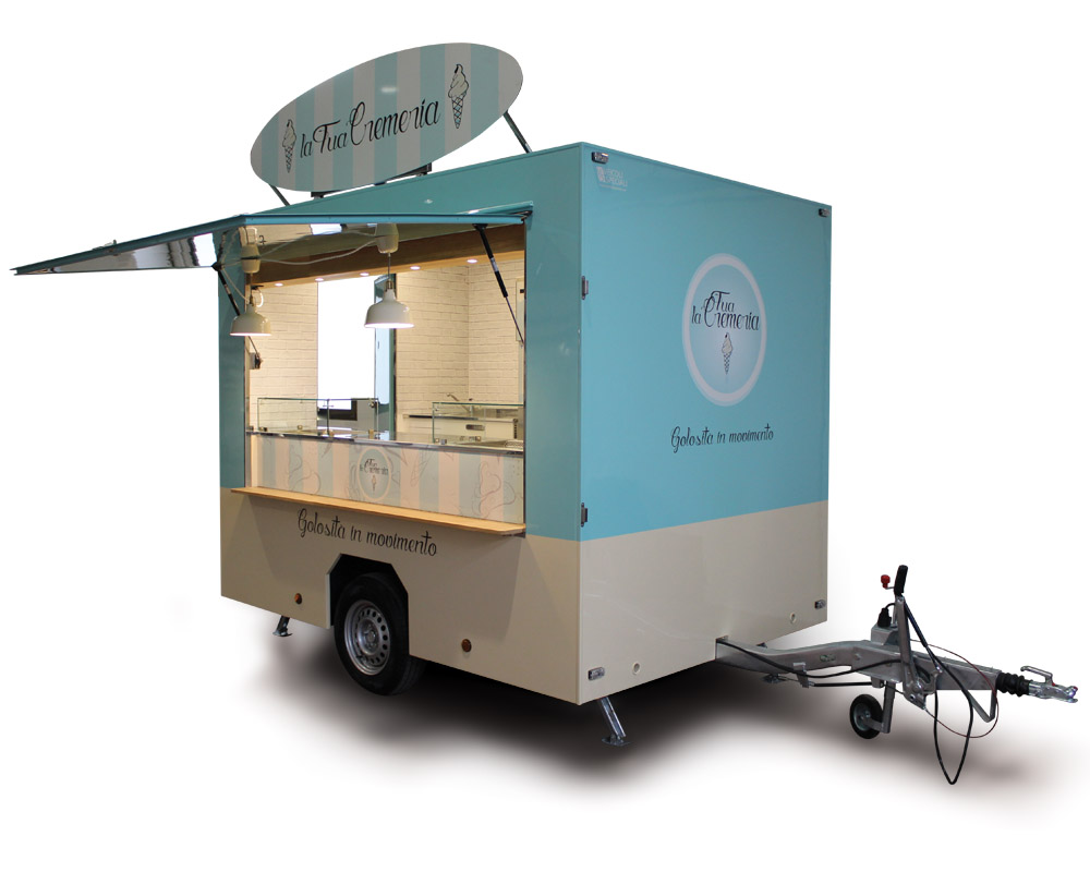mobile ice cream trailer