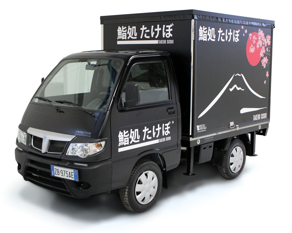 Food Truck Sushi Takebo Haibin | Piaggio Porter (Milan)