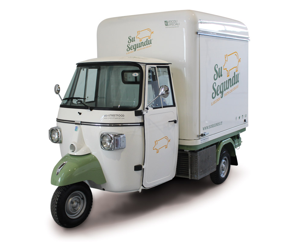 Piaggio food van SuSegundu for street food