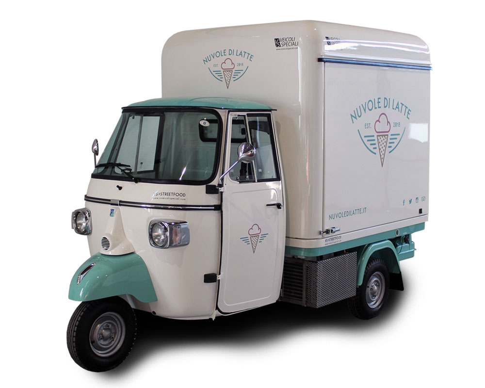 Ice Cream Truck in Florence Gelato Italian Style Nuvole di Latte 