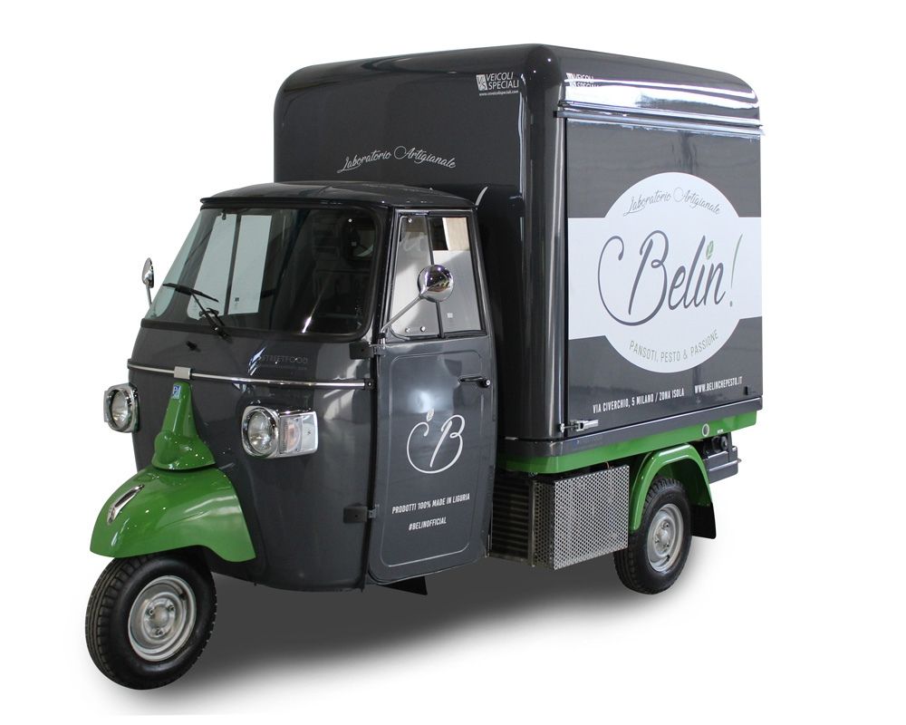 belin ape food truck for vending ligurian food products