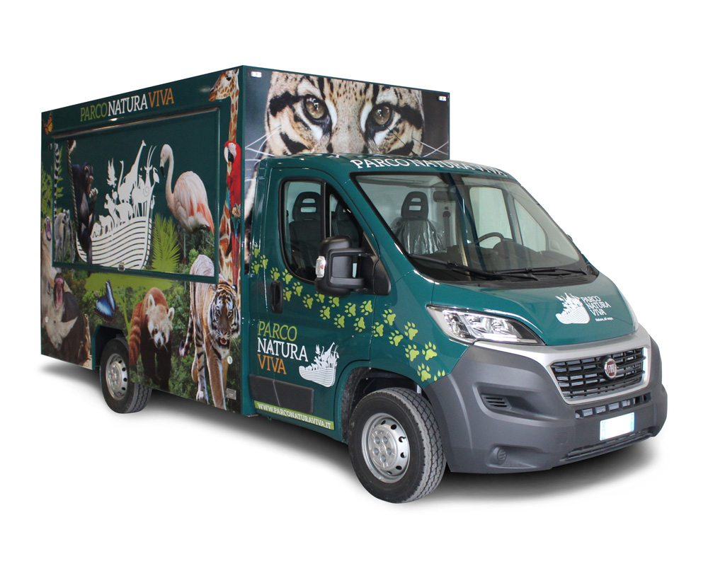 food truck ducato for parco natura viva in bussolengo natural park in italy