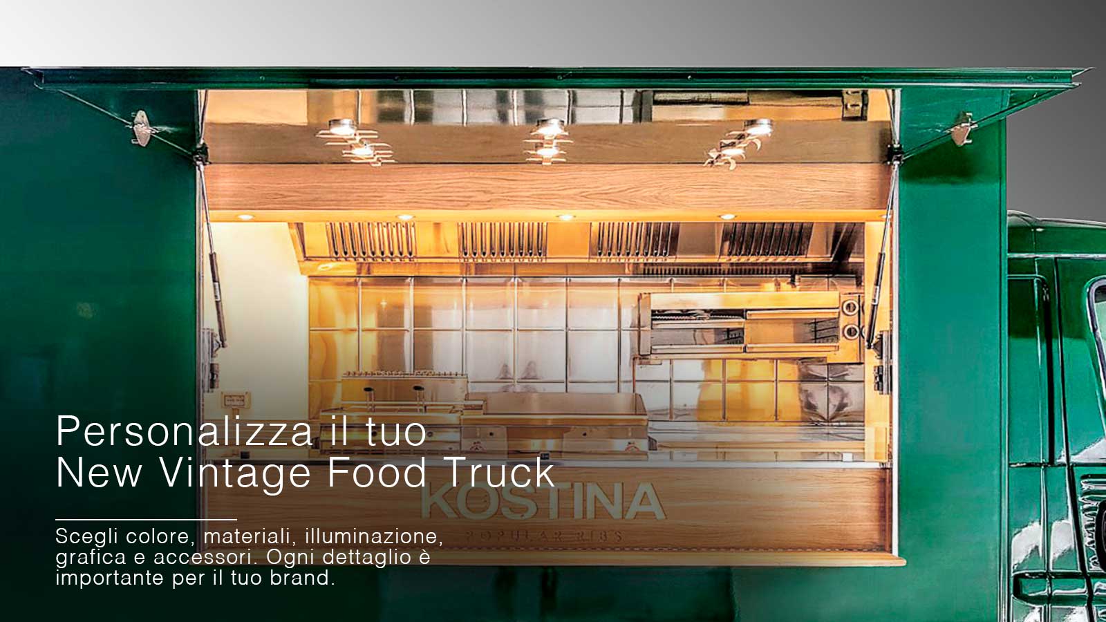 food truck vintage citroen nuova versione del veicolo d'epoca