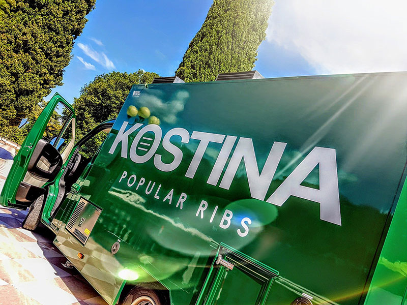 citroen type h food truck retro pour le marketing d'entreprise