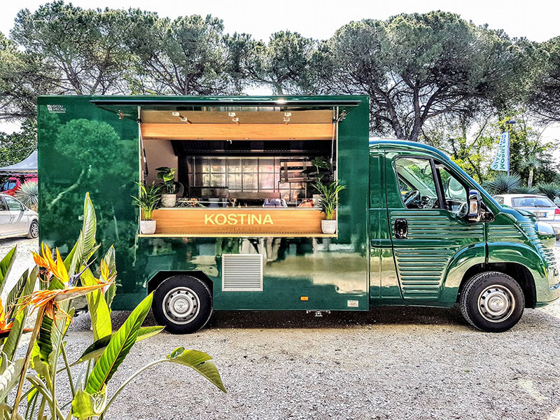 food truck vintage nuovo kostina per promozione aziendale