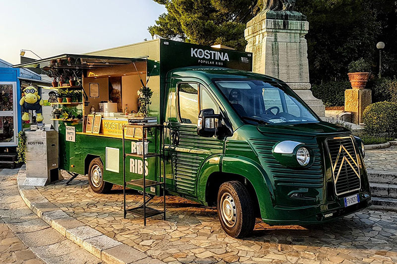 citroen h new vintage food truck with food catering service