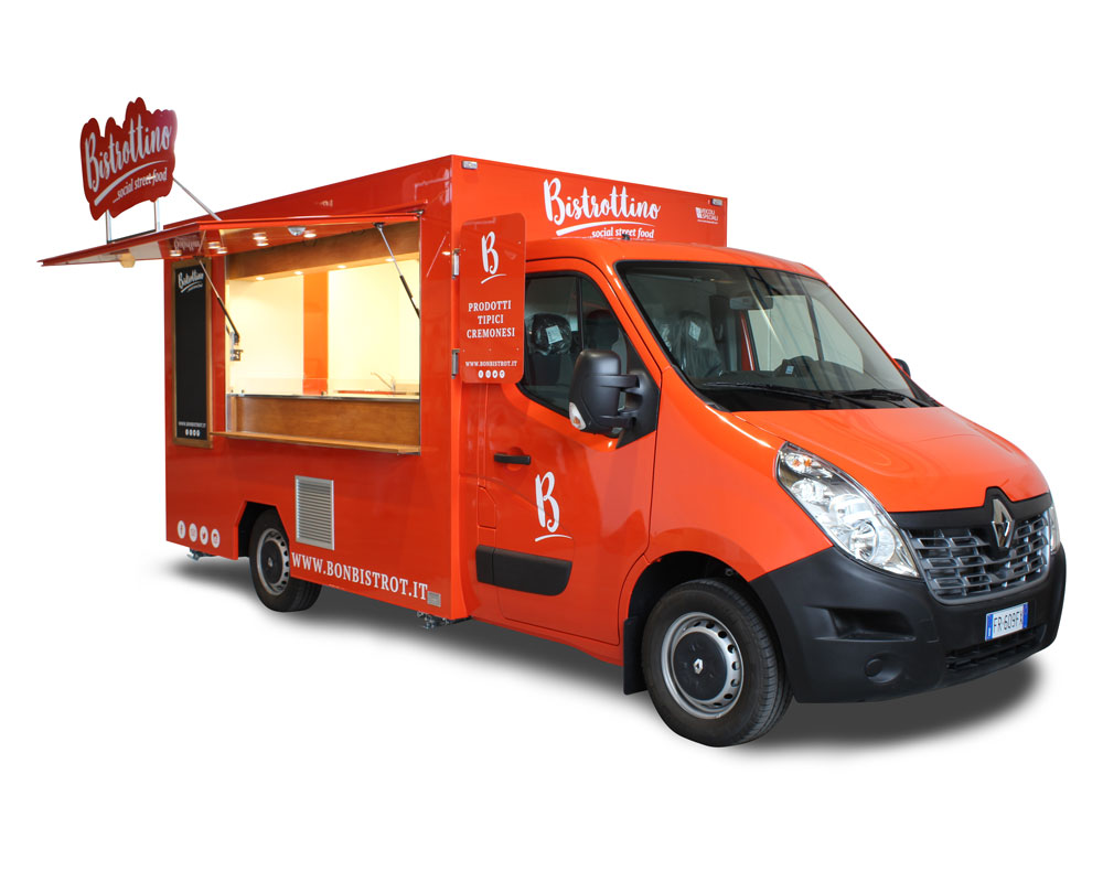 ristorante mobile con cucina professionale per bonbistrot di cremona