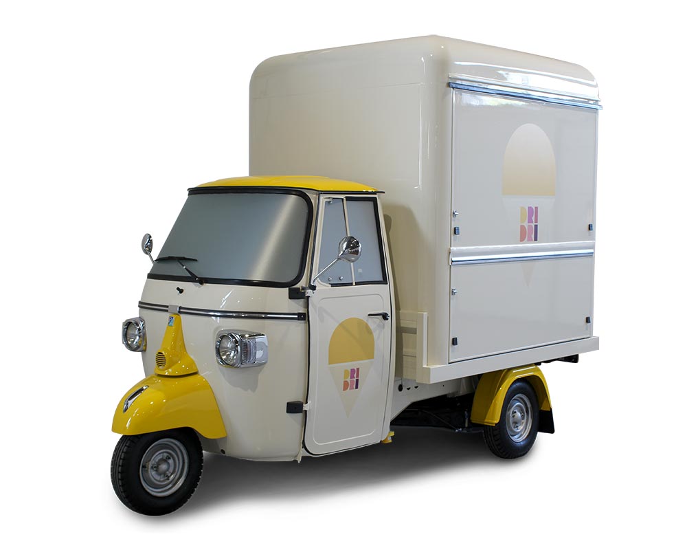 icecream shop on 3-wheels piaggio ape vsmart "dri dri"