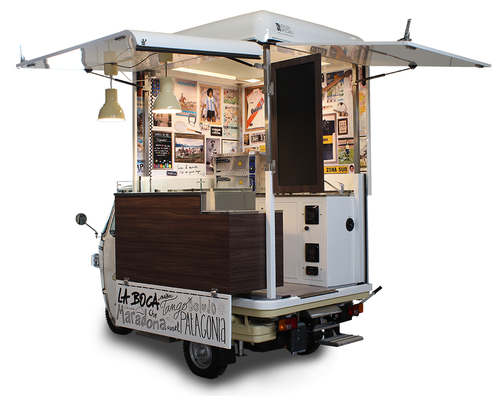 allestimento mini food truck piaggio empanadas club