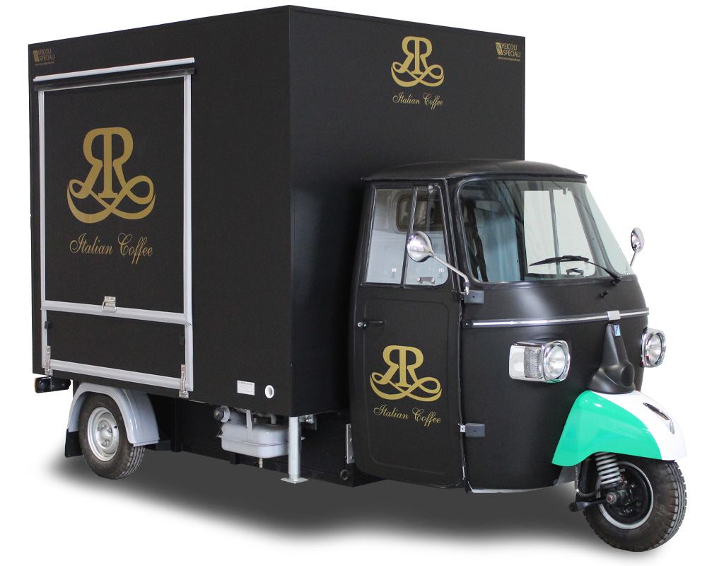 Mobile Coffee Shop built on Piaggio Ape TR® – ITALIAN COFFEE