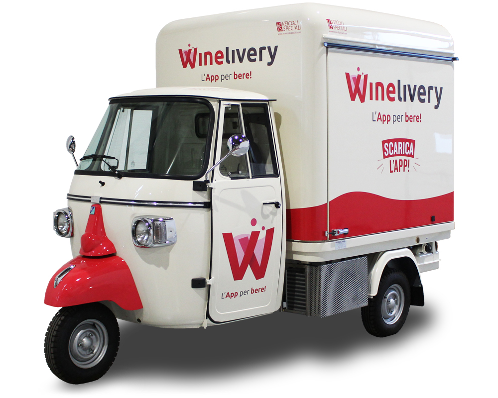 Wine Truck with integrated Cocktail Station | App WINELIVERY