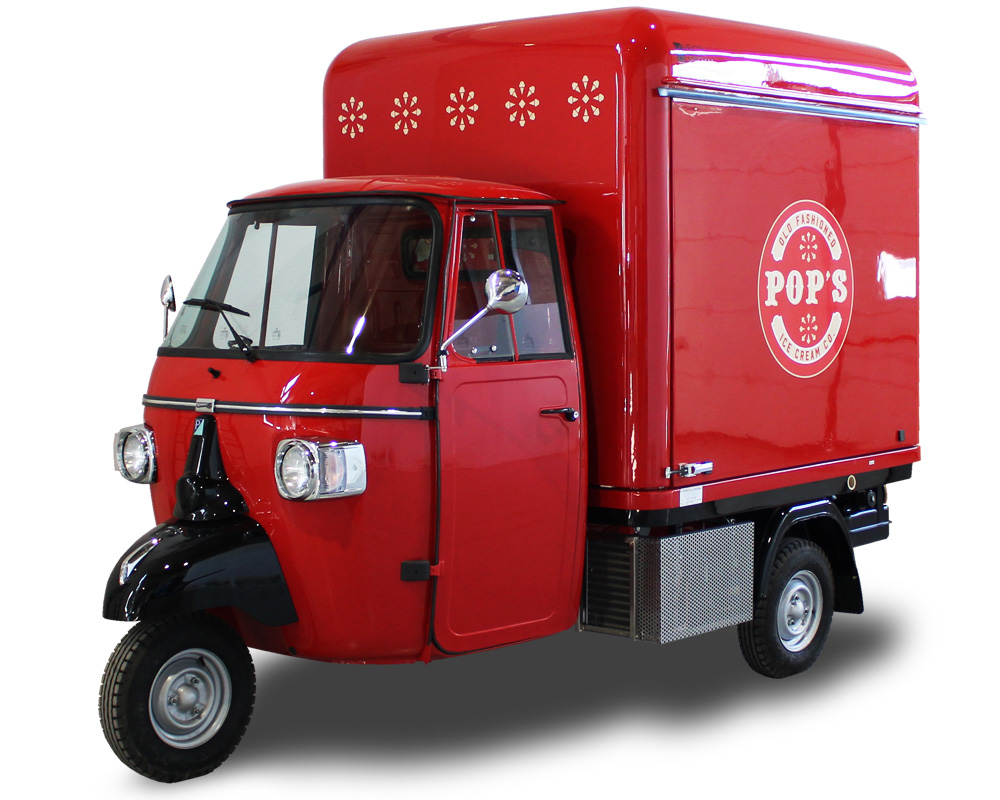 Customized Ice-Cream ApeCar | POP’S | Mobile Sales Spot