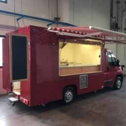 custom food truck ducato fiat red colour