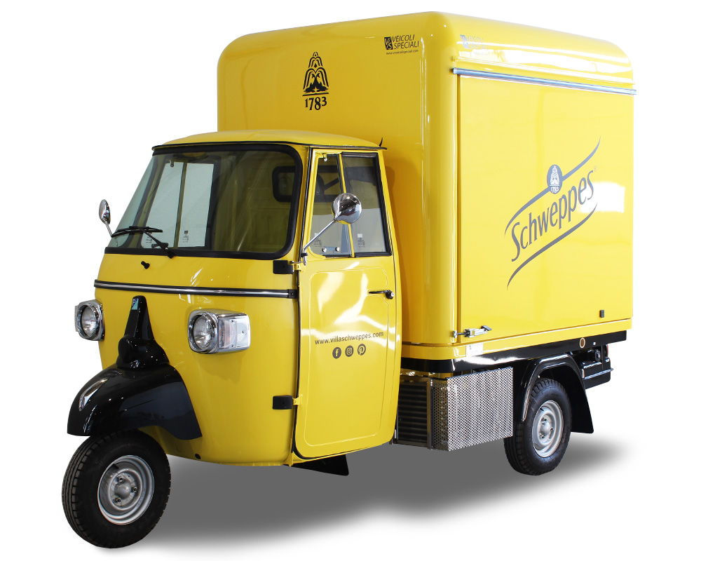 drink truck schweppes mobile cocktail-bar station for branding without giving up on profits