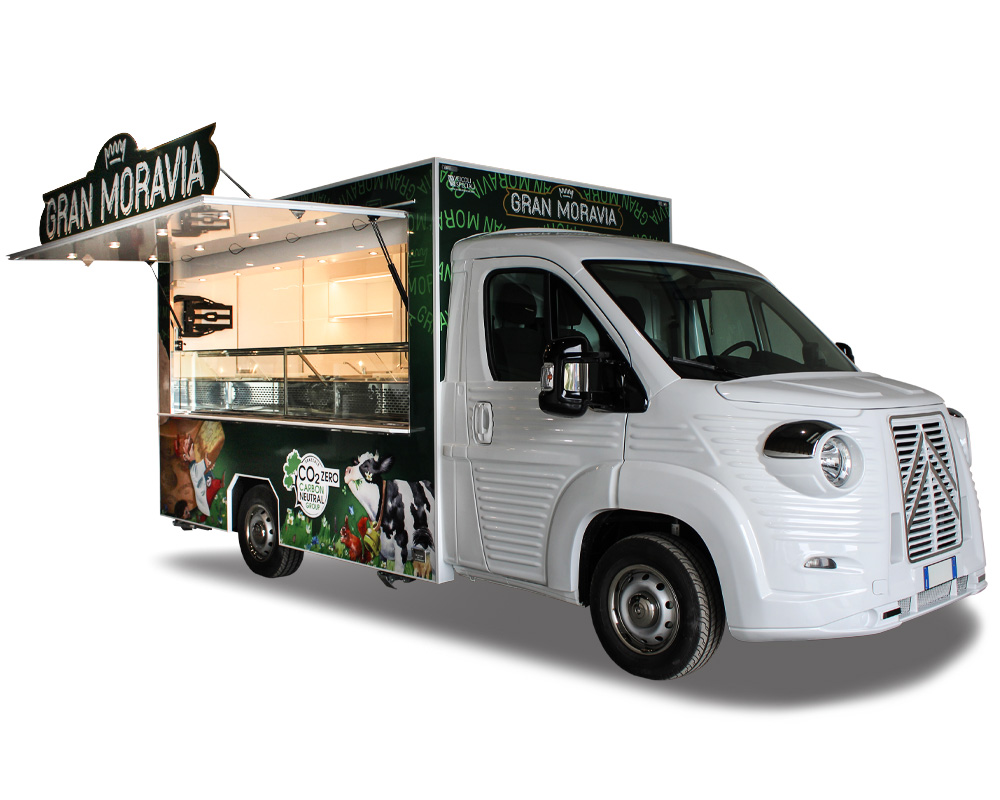 food truck formaggio gran moravia e latticini