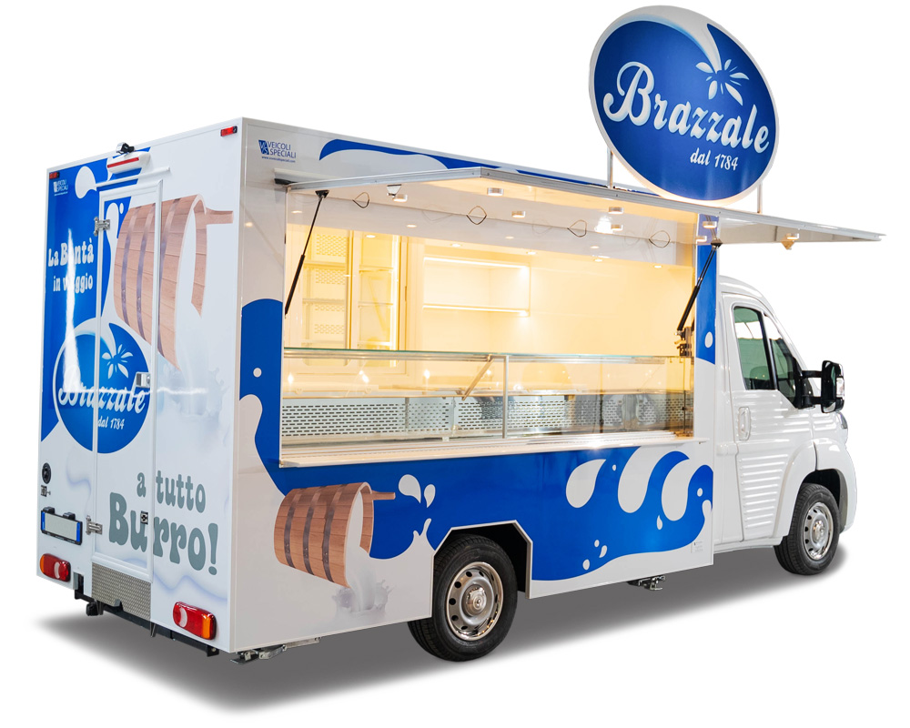 nv food truck tour promozionale azienda casearia brazzale