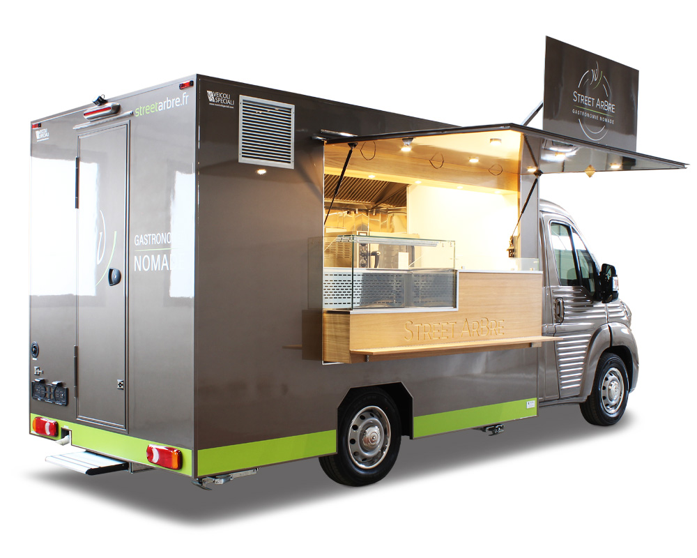 chef stellato lancia progetto street arbre aprendo un food truck per il servizio catering di prossimita in Francia