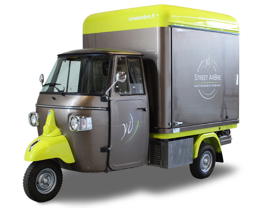street arbre mini food truck Piaggio ApeCar per catering e delivery