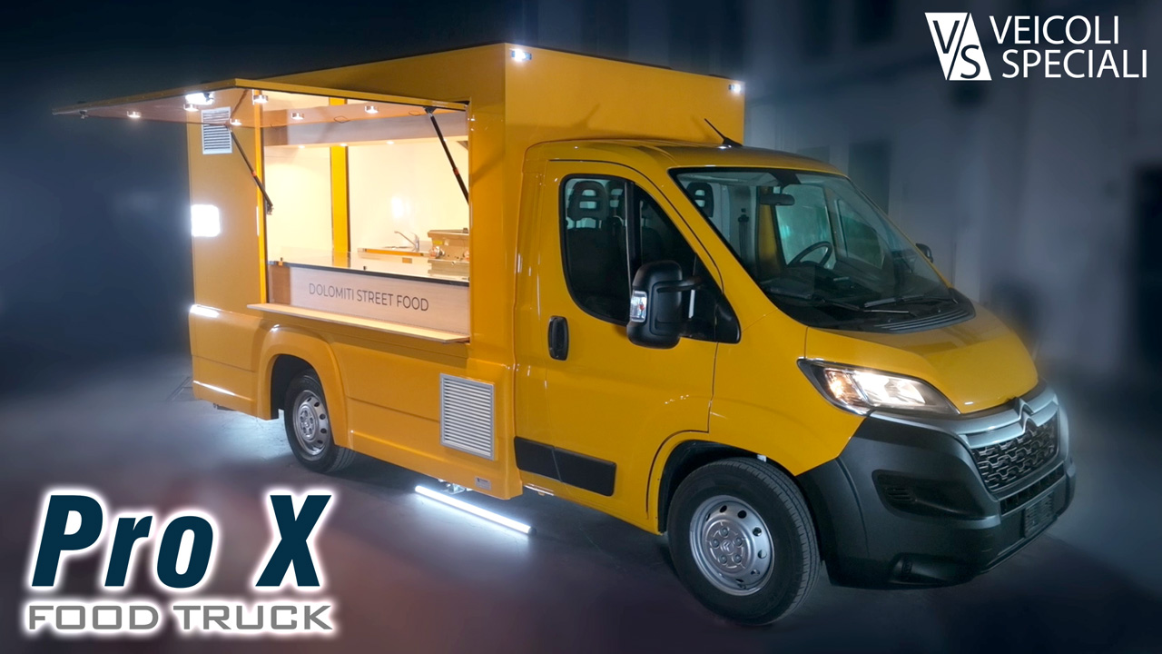 Pro X food truck vendita incluso il sistema di controllo remoto eXtra via applicazione mobile