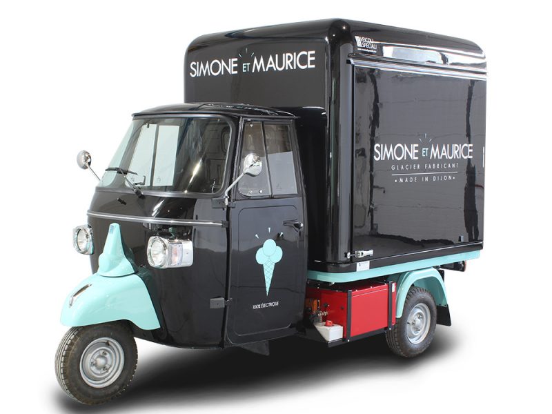 Electric Ice Cream Van Simon et Maurice Sleek, Silent, Ecological