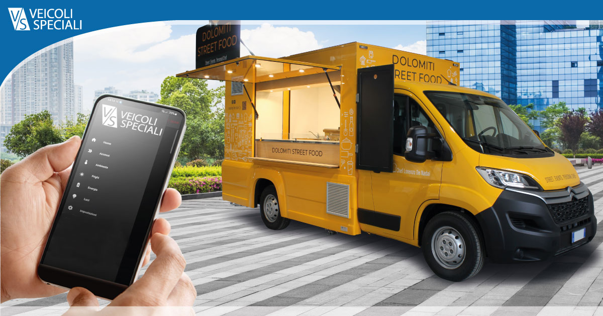 extra mobile app to manage your food truck remotely