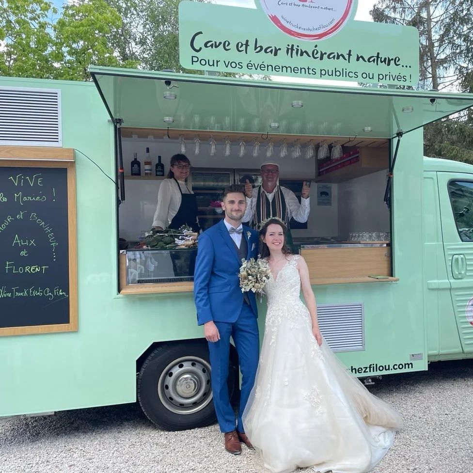 pastot wine truck loué pour un mariage