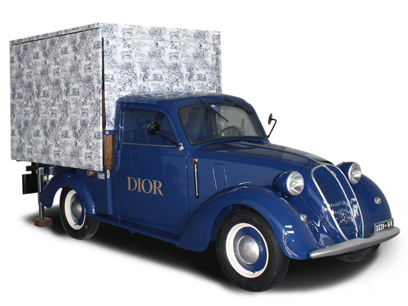 vintage fashion truck christian dior