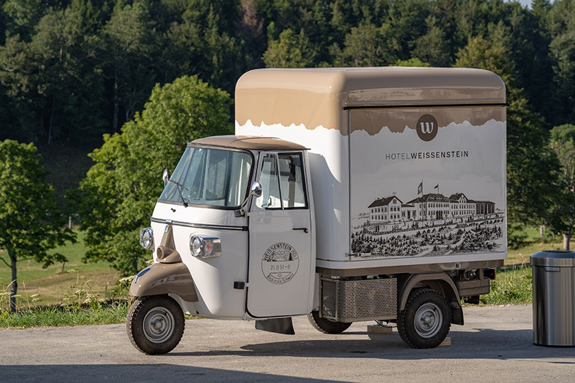 hotel weissentein piaggio ape food truck