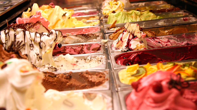 italian ice-cream as a street food