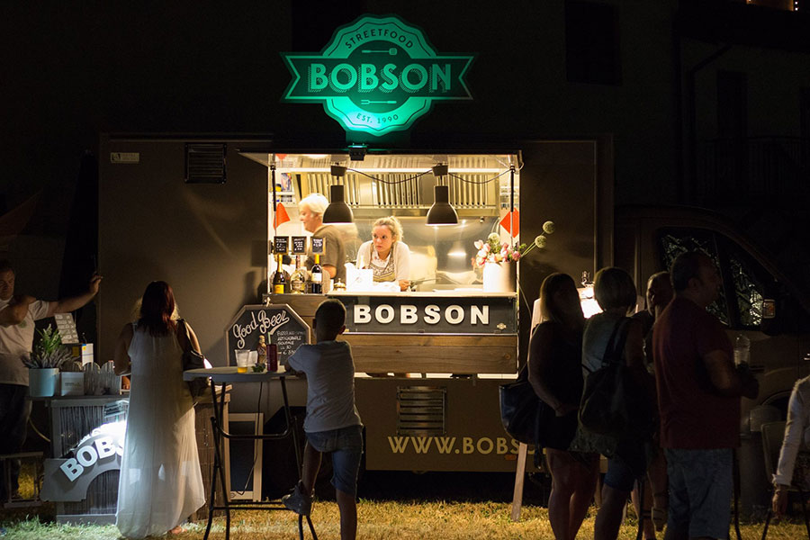 bobson food truck fiat ducato night service