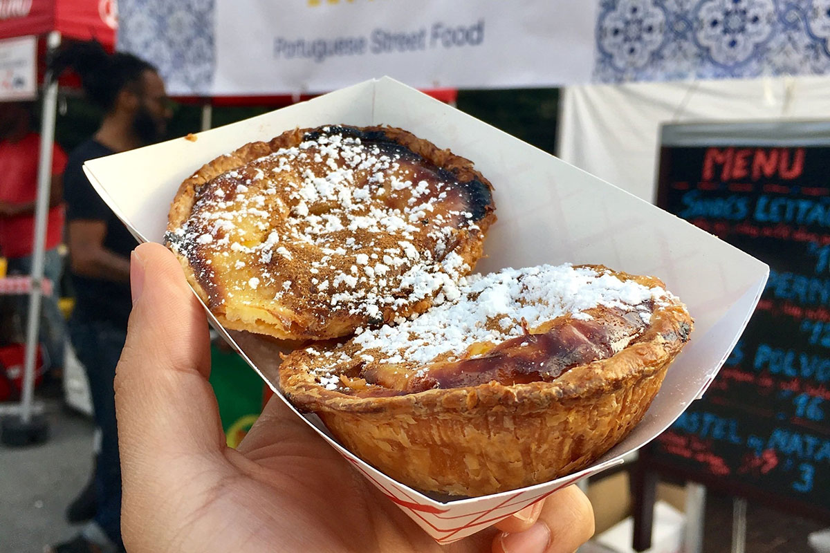 pastel de belem o pasteis de nata è un dolce street food tipico del Portogallo