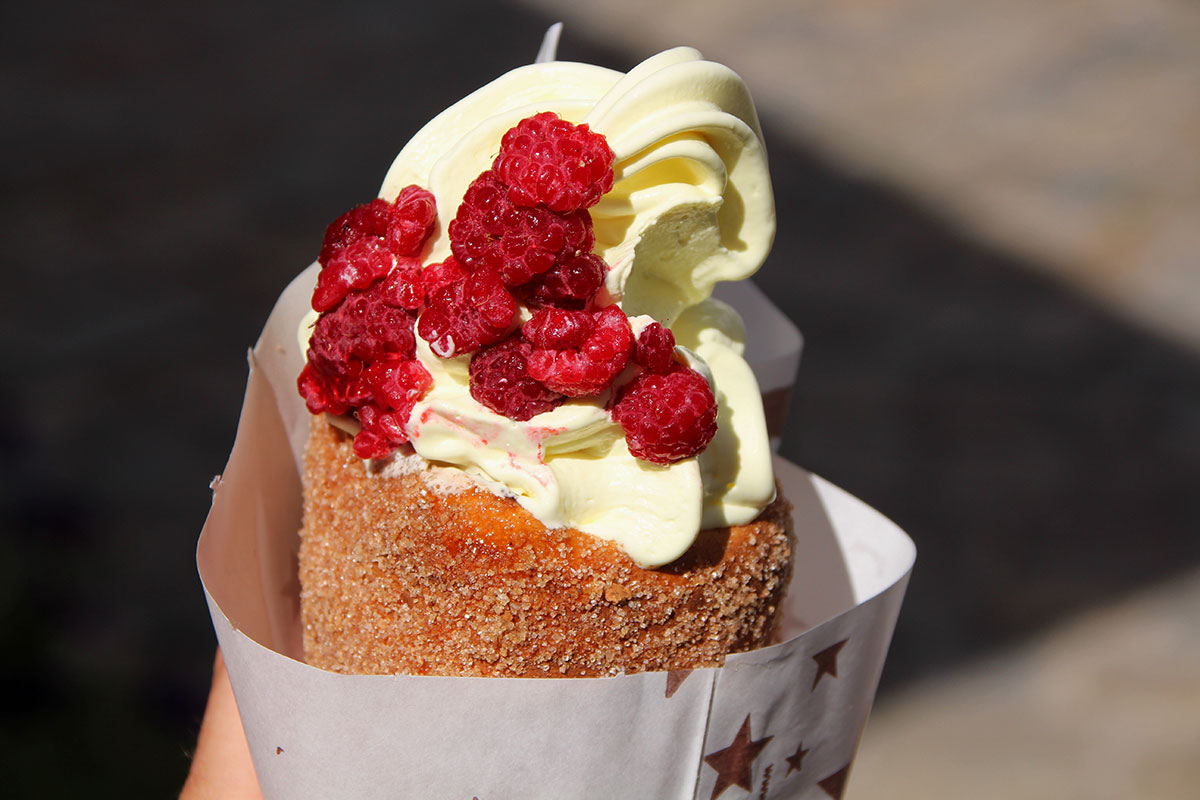 trdelnik or kurtoskalacs also called chimney cakes are sweets eaten on the streets in the Czech Republic, Hungary and Slovakia