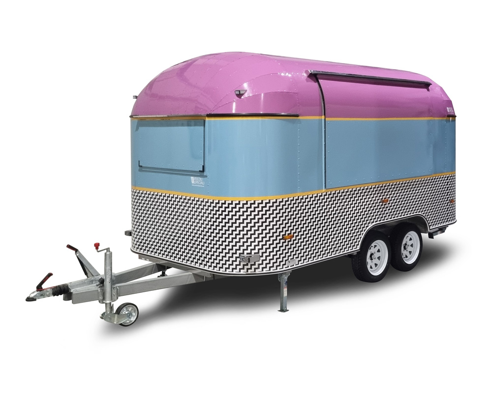 Food Trailer FancyToast based on Aircolor and equipped for cooking big California toasts