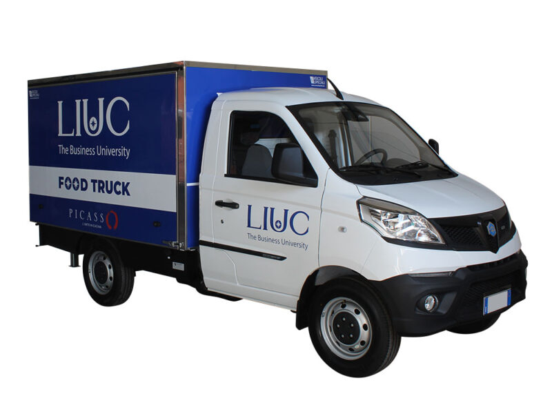 food catering truck picasso built on Piaggio Porter