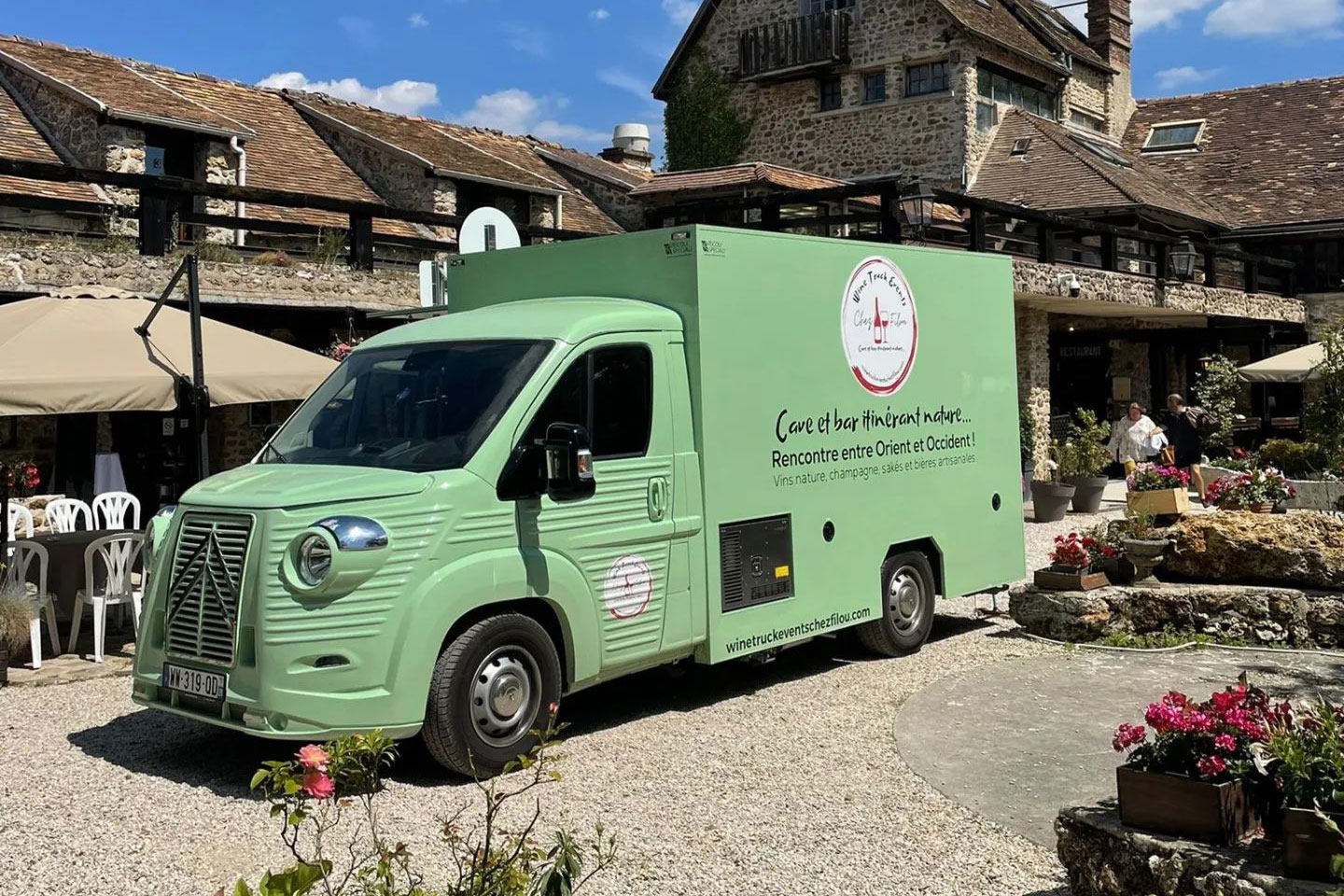 wine truck per eventi attivo in francia